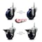 Service Caster 35 Inch Solid Polyurethane 12 MM Threaded Stem Caster Set 2 Brakes SCC SCC-TS20S3514-SPUS-M1215-2-PLB-2 - alternate 3